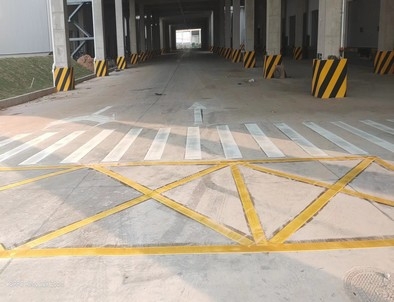 常德常德厂区道路标线施工